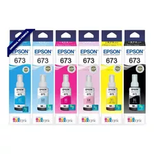 Kit Com 6 Refis T673 L850 L805 L800 L1800 Epson