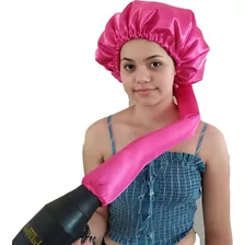 Touca Difusora Toca Anti Frizz Cetim Duplo Pink