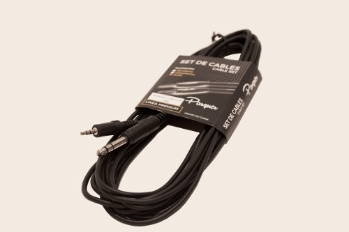Cable Plug 6.5 A Mini Plug 3.5 Parquer 6 Metros Stereo