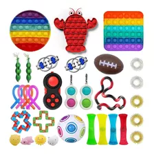 Conjunto De Brinquedos Sensoriais Fidget Spinners Pop It Fid