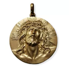 Medalla Oro 18k Cristo De Limpias #330 ( Medallas Nava) 