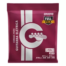 Encordoamento Guitarra Groove Gfp2x Fullpack 0.011