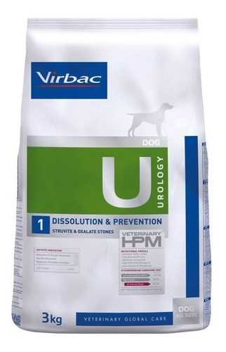 Alimento Virbac Veterinary Hpm Urology Dissolution & Prevention Para Perro Adulto Todos Los Tamaños Sabor Mix En Bolsa De 3kg