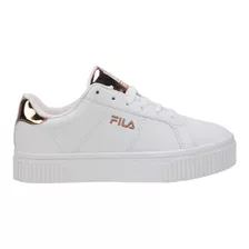 Tenis Mujer Casual Plataforma De Piel Marca Fila Modelo 1136