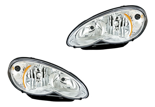 Par De Faros Depo Chrysler Pt Cruiser 2006 2007 2008 2009 Foto 6