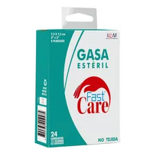 Gasa Fast Care Estéril No Tejida 7,5 X 7,5 Cm 12 Sobres