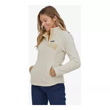 Chompa Patagonia Polar Mujer Re-tool Snap-t® - White X-dye