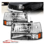 Par Micas Traseras Negro Ford F-250 Custom 1987 6.9l