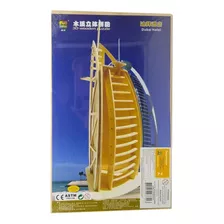 Quebra Cabeça De Madeira Em 3d Torre Dubai