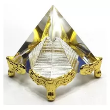 Pirâmide De Cristal Egito Piramide Ornamento Meditação 5cm Cor Branco