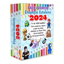 Kit Imprimible Etiquetas Escolares Full 800 Kits Editables!