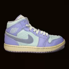 Nike Jordan 1 Mid Purple Aqua 