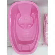 Bañera Con Respaldo Color Rosa Para Beba