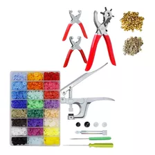 Kit Alicate E Botões Coloridos + Alicate Botão Metal E Ilhós