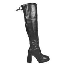 Bota Bucanera Mujer Beira Rio Importada Taco 10 Cm Cuero Pu