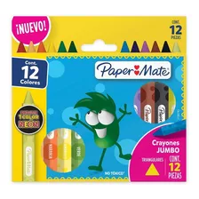Crayones Jumbo Creyones Paper Mate Magicolor Triangular X12