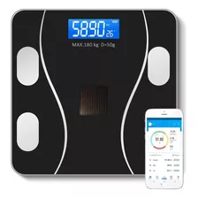 Balanza Baño Inteligente Smart Scale App Bluetooth Celular ® Color Negro
