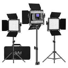 Kit De Iluminación De Video Led Rgb Gvm, Luces De Video De E