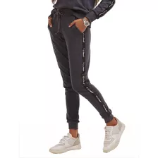 Calça Jogger Brohood Feminina Moletom Chumbo