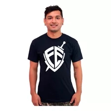 Camiseta Camisa Evangélica Escudo Fé André Valadão