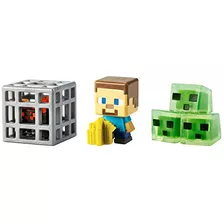 Minifigura De Minecraft, Paquete De 3, Farming Steve, Spawni