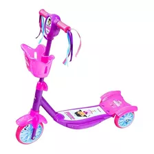Patinete Unik Toys Prinsesinhas Anne Roxo E Rosa Para Crianças