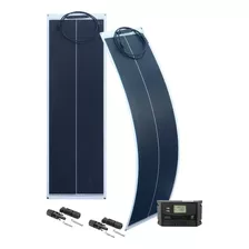 Kit Painel Solar Fotovoltaico Flexível 150w Com Controlador