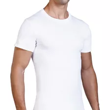 Pack 3 Playeras Camisetas Optima Cuello Redondo 100% Algodón