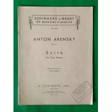 Partitura. Suite I For Two Pianos De Anton Arensky