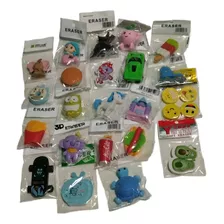 22 Gomas Borrador D Bonitas Figuras Kawaii Variados Escolar