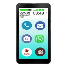 Smartphone Tela Grande 7.0 Vovofone Idoso Botão Sos Zap Zap 