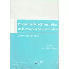 Procedimiento Administrativo Pcia Bs As Ley Comenta Barraza
