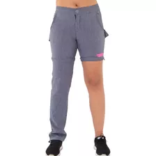 Calça Feminina De Pesca Vira Bermuda Mulher Proteção Uv 50+