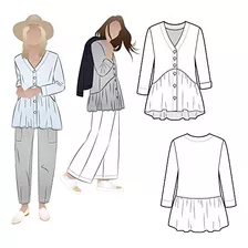 Sewing Pattern - Jules Woven Tunic (sizes 10-22)