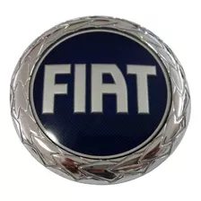 Emblema Grade Fiat Brava Marea Azul Cromado 6,5cm