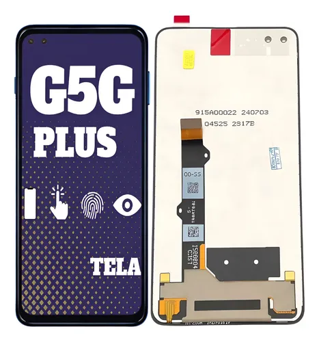Motorola Tela Moto G5G Plus Xt2075 Display Sem Aro + Pelicula