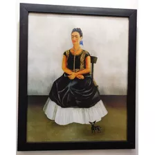Perro Ixcuincle Conmigo Frida Kahlo Enmarcado 50 X 40 Cms