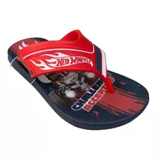 Chinelo Dedo Infantil Menino Com Mochila Hot Wheels 22512