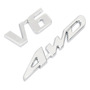 Calcomana Metlica Con El Emblema De Fender 4wd V6 Isuzu RODEO V6  4WD