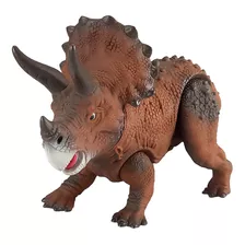 Triceratops Dinos Dinossauro Articulado Grande 29 Cm Vinil