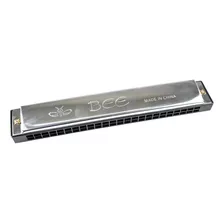 Gaita Csr Bee Harmonica 24 Furos Cromada 96 Vozes 