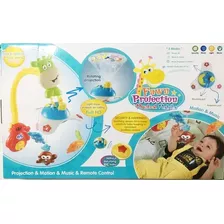 Movil Con Proyector De Cuna Para Bebe 3 En 1 Musica Luces