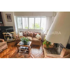 Oferta Oportunidad Ya Inversion Apartamento Venta Pocitos Al Frente, 2 Dormitorios 1 Baño, Estufa A Leña, Balcon; 66m2, Bajos Gc, 3ro Por Escalera, Cocina Definida Con Posibilidad De Hacerla Integrada