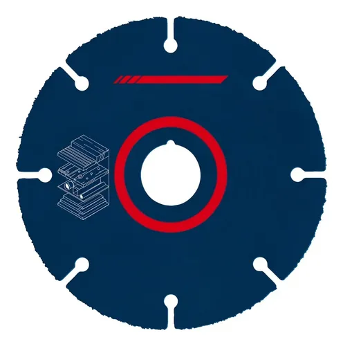 Disco De Corte Amoladora 115mm Madera Metal Clavos Pvc Bosch Dgm Azul