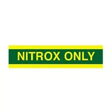 Trident Nitrox Único Tanque Etiqueta Engomada Del Abrigo Par