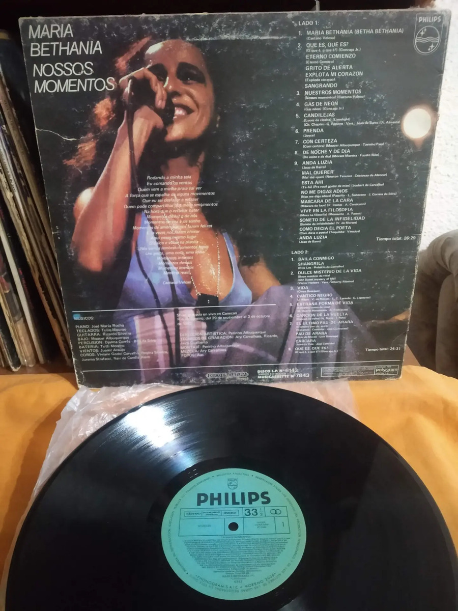 Maria Bethânia - Nossos Momentos - vinilo 1983