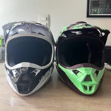 Pareja De Cascos Fox V1 Excelente Estado