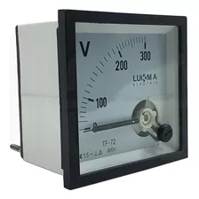 Voltímetro Analógico Para Painel 72x72mm - Lk-v72 300v Lukma