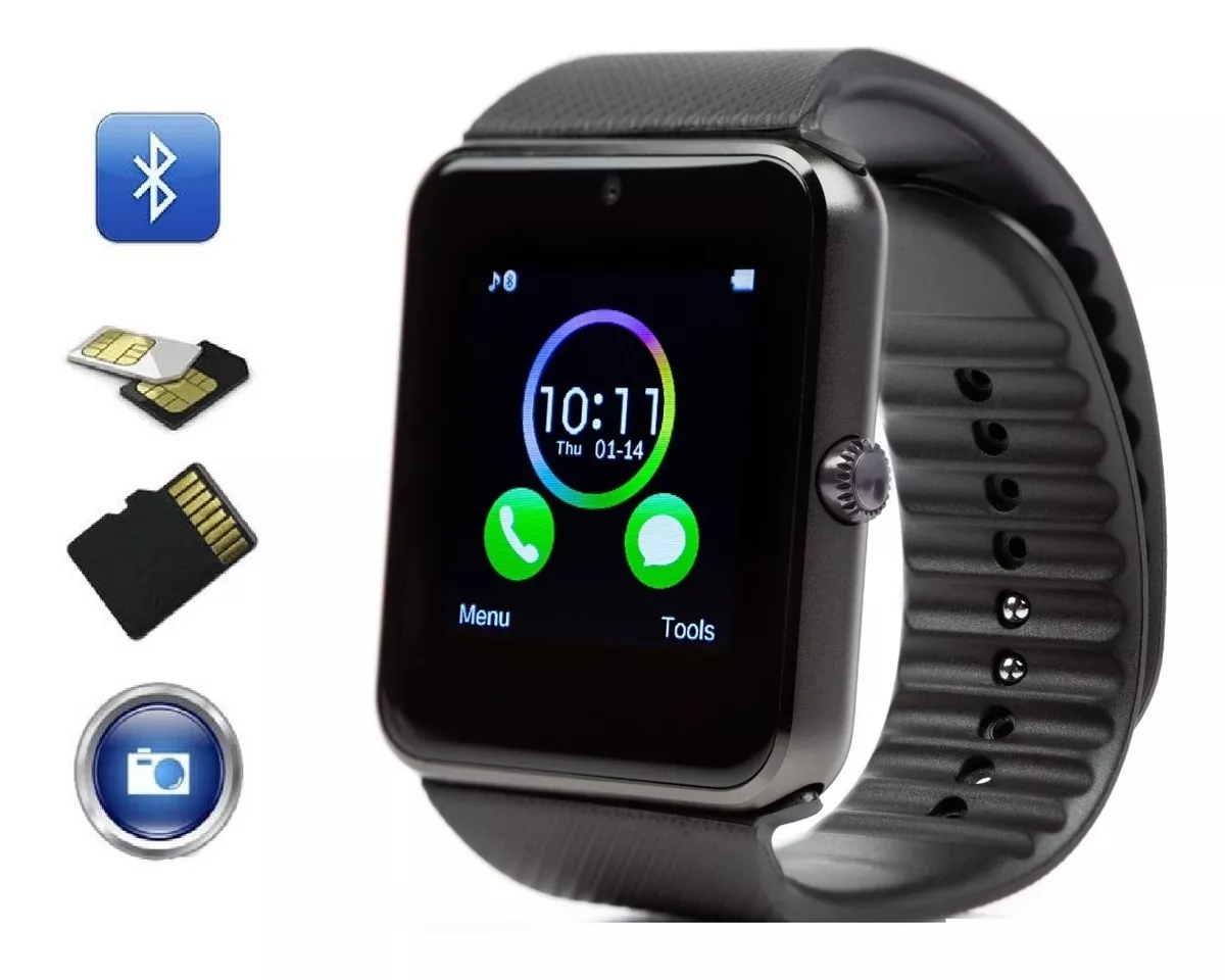 Smart Watch Gt08 Reloj Inteligente Camara Sd Solo Bluetooth
