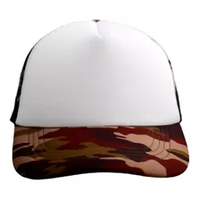 Pack 50 Gorro / Gorra Camuflado 5 Gajos Trucker Combinado